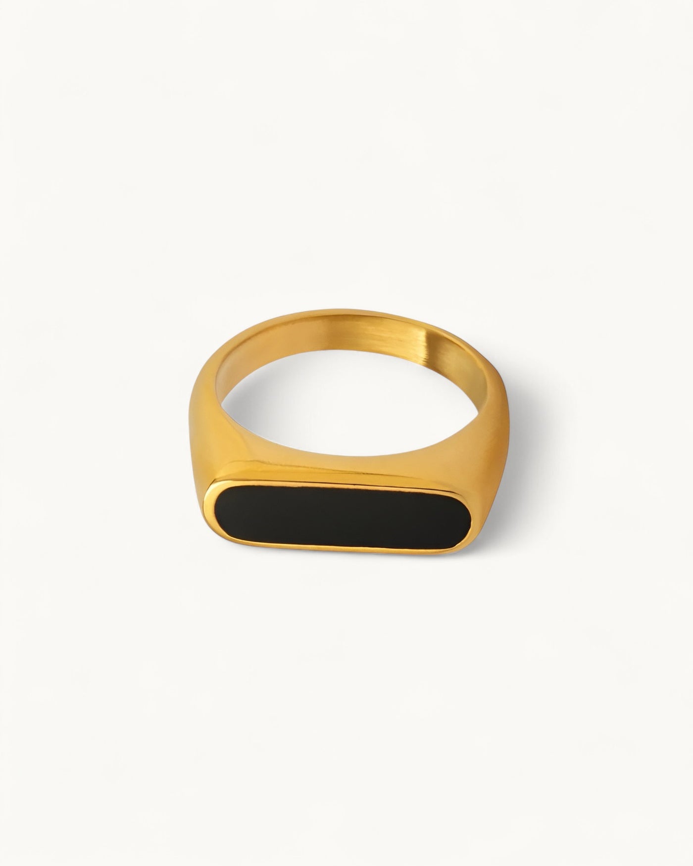 Obsidian Band Ring