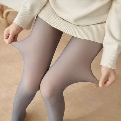 Elsa™ | Fleecefodrade Strumpbyxor med Transparent Effekt